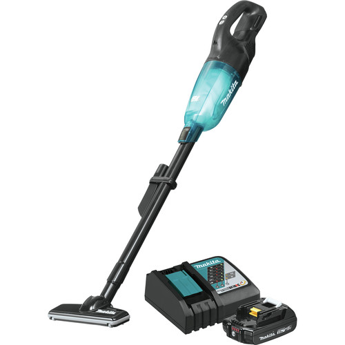Vacuums | Makita XLC04R1BX4 18V LXT Lithium-ion Compact Brushless Cordless 3-Speed Vacuum Kit with Push Button (2 Ah) image number 0