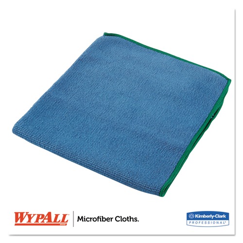  | WypAll KCC 83620 15-3/4 in. x 15-3/4 in. Reusable Microfiber Cloths - Blue (24/Carton) image number 0