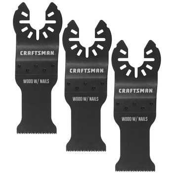 OSCILLATING TOOL BLADES | Craftsman 1-1/8 in. Bi-Metal Wood and Metal Oscillating Blades (3/Pack)