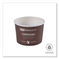 Office Jansan | Eco-Products EP-BSC8-WA 8 oz. 3.04 in. Diameter x 2.3 in. h World Art Renewable and Compostable Paper Food Container - Brown (1000/Carton) image number 4