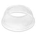 Cups and Lids | Karat C-KDL626-WH Plastic Wide Opening Dome PET Lids Fits 12 oz. to 24 oz. Cold Cups - Clear (1000/Carton) image number 2
