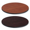 Office Desks & Workstations | Alera ALETTRD36CM 35.5 in. Diameter Round Reversible Laminate Table Top - Medium Cherry/Mahogany image number 0