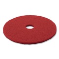 Office Jansan | 3M 5100-12 12 in. Low-Speed Buffer Floor Pads - Red (5/Carton) image number 2
