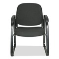 Labor Day Sale! Save $30 off $199! | Alera ALERL43C11 Genaro Series 25 in. x 24.80 in. x 33.66 in. Fabric Half-Back Sled Base Guest Chair - Black image number 1