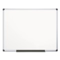 MasterVision CR1201170MV Maya Series Porcelain 72 in. x 48 in. Magnetic Aluminum Frame Whiteboard image number 0