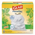Bulk Savings Pricing 3 | Glad 78900 OdorShield 24 in. x 27.38 in. 13 Gallon Tall Kitchen Drawstring Bags - White/Gain Original Scent (80/Box) image number 0