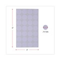 Office Jansan | Universal UNV40108 0.75 in. Diameter Self-Adhesive Removable Color-Coding Labels - White (28/Sheet, 36 Sheets/Pack) image number 3