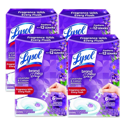 Office Jansan | LYSOL Brand 19200-89060 Click Gel Automatic Toilet Bowl Cleaner - Lavender Fields (24/Carton) image number 0