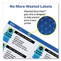 Office Jansan | Avery 05163 2 in. x 4 in. Shipping Labels with TrueBlock Technology for Laser Printers - White (10/Sheet, 100 Sheets/Box) image number 3