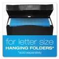Office Jansan | Pendaflex 20861 13.5 in. x 10.25 in. x 10.88 in. Portable Letter Size File Box - Black image number 2