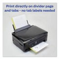 Office Jansan | Avery 11554 Print-On 11 in. x 8.5 in. 8-Tab 3-Hole Customizable Punched Dividers - White (200/Pack) image number 6