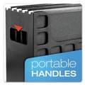 File Folders | Pendaflex 23013 6 in. Long Desktop File with Hanging Folders - Letter Size/Black image number 4