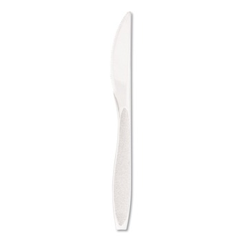 Dart HSWK-0007 Impress Heavyweight Full-Length Polystyrene Knife - White (1000/Carton)