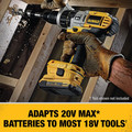 Dewalt DCA2203C 20V MAX Lithium-Ion Battery/Charger/Adapter Kit for 18V Cordless Tools with 2 Batteries (2 Ah) image number 2