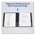 Office Jansan | Avery 04601 Economy 3 in. Capacity 11 in. x 8.5 in. 3-Ring Non-View Binder - Black image number 8