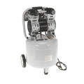 Portable Air Compressors | Quipall 10-2-SIL 2 HP 10 Gallon Oil-Free Portable Air Compressor image number 2