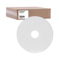 Cleaning & Janitorial Accessories | Boardwalk BWK4015WHI 15 in. Polishing Floor Pads - White (5-Piece/Carton) image number 1