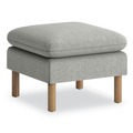 Ottomans | HON HVLVLOT.GRY02 23 in. x 23 in. x 17.5 in. Parkwyn Series Ottoman - Gray/Oak image number 0