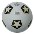 Toys | Champion Sports SRB5 No. 5 Size Rubber Sports Ball For Soccer - White/Black image number 3