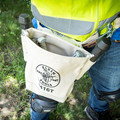 Cases and Bags | Klein Tools 5416T No. 4 Canvas 5 x 10 x 9 in. Bull Pin and Bolt Pouch with Tunnel Connection image number 7