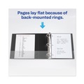 Office Jansan | Avery 79693 3 Locking One Touch EZD Rings 3 in. Capacity 11 in. x 8.5 in. Heavy-Duty View Binder with DuraHinge - Black image number 8