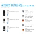 Skin Care & Personal Hygiene | Georgia Pacific Professional 53057 Pacific Blue Ultra 5.6 in. x 4.4 in. x 11.5 in. 1200 mL Refill Soap/Sanitizer Dispenser - Black (1/Carton) image number 8