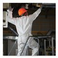 Bib Overalls | Ansell KCC 46105 A30 Elastic-Back and Cuff Coveralls - Double Extra Large, White (25/Carton) image number 4