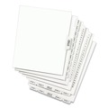  | Avery 11372 11 in. x 8.5 in. 26-Tab Preprinted Legal Exhibit Side 26 to 50 Tab Index Dividers - White (1-Set) image number 2