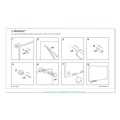 Office & Office Supplies | U Brands 3973U00-01 70 in. x 35 in. Magnetic Glass Dry Erase Board Value Pack - Frosted White image number 5