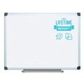  | MasterVision CR1501170MV 48 in. x 96 in. Silver Aluminum Frame Porcelain Value Dry Erase Board White Surface image number 4