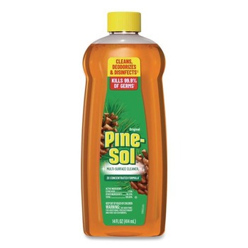 Pine-Sol 60146EA 14 oz Bottle Multi-Surface Cleaner Disinfectant Concentrated - Pine Scent