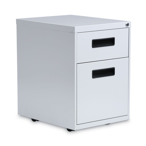 Office Filing Cabinets & Shelves | Alera ALEPABFLG 14.96 in. x 19.29 in. x 21.65 in. 2-Drawers: Box/File Legal/Letter Left or Right File Pedestal - Light Gray image number 0
