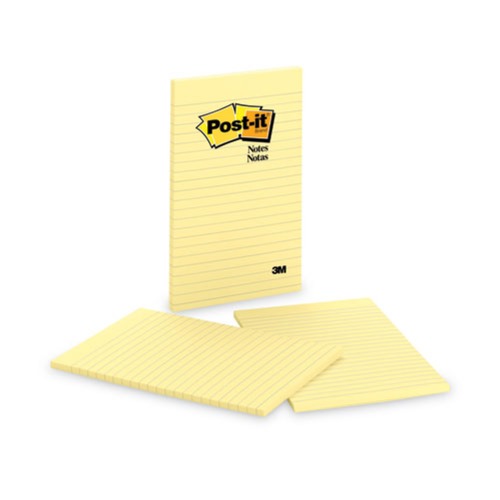 Customer Appreciation Sale - Save up to $60 off | Post-it Notes 663 Original Pads In Canary Yellow, Lined 5 in. x 8 in. 50 Sheets (2/Pack) image number 0