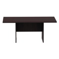  | Alera ALEVA717242ES Valencia Series 70-7/8 in. x 41-3/8 in. x 29-1/2 in. Rectangular Conference Table - Espresso image number 2