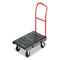 Office Jansan | Rubbermaid Commercial FG443600BLA 24 in. x 48 in. 2000 lbs. Capacity Heavy-Duty Platform Truck Cart - Black image number 1