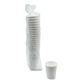 Cups and Lids | Boardwalk BWKDW10HCUP 10 oz Double-Walled Paper Hot Cups - White (500/Carton) image number 1