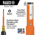 Screwdrivers | Klein Tools 662-4-INS #2 Square 4 in. Shank Insulated Screwdriver image number 1