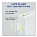 Office Jansan | Avery 17116 3 Round Rings 1 in. Capacity 8.5 x 5.5 Mini Size Durable View Binder - White image number 3