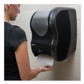Paper Towel Holders | San Jamar T1470BKSS 16.5 in. x 9.75 in. x 12 in. Smart System with iQ Sensor Towel Dispenser - Black/Silver image number 3