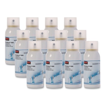 Rubbermaid Commercial 2 oz. Aerosol Spray Microburst 3000 Refill - Linen Fresh (12/Carton)