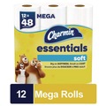 Office Jansan | Charmin 80370714 2-Ply Septic Safe Essentials Soft Bathroom Tissue - White (4 Packs/Carton) image number 1