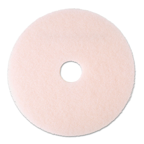 Cleaning & Janitorial Supplies | 3M 3600 20 in. Eraser Burnish Floor Pads - Pink (5/Carton) image number 0