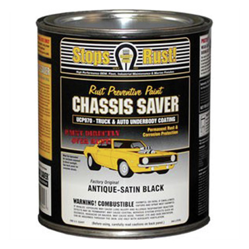 Paint and Body | Magnet Paint Co. UCP970-04 Chassis Saver 1 Quart Can Rust Preventive Truck and Auto Underbody Coating - Antique Satin Black image number 0