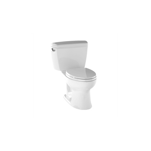 Fixtures | TOTO CST744EG#01 Eco Drake Elongated 2-Piece Floor Mount Toilet (Cotton White) image number 0