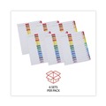 Office Jansan | Universal UNV24808 11 in. x 8.5 in. 15-Tab Deluxe Table of Contents Dividers for Printers - White (6/Pack) image number 4
