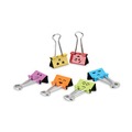 Office Jansan | Universal UNV31031 Emoji Themed Binder Clips with Storage Tub - Medium, Assorted (42/Pack) image number 1