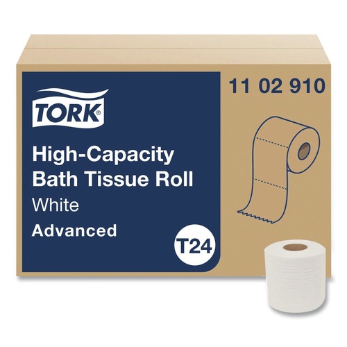 Cleaning & Janitorial Supplies | Tork 1102910 Advanced High Capacity Bath Tissue Septic Safe 1-Ply White 2,000 Sheets 36 Rolls/Carton image number 0