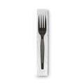 Cutlery | Dixie FM5W540 Grab'N Go Wrapped Forks - Black (540/Carton) image number 0