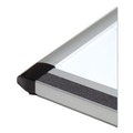 Cleaning & Janitorial Supplies | U Brands 2807U00-01 PINIT 48 in. x 36 in. Magnetic Dry Erase Board - White Surface/Satin Aluminum Frame image number 2