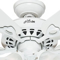 Ceiling Fans | Hunter 53114 52 in. Sontera White Ceiling Fan with Light and Handheld Remote image number 4